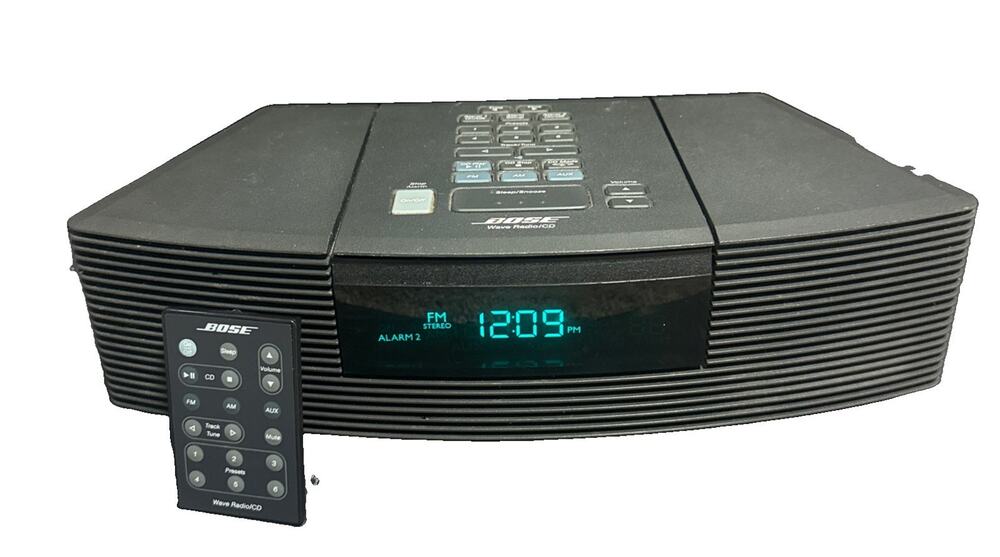 Bose AWRC-1G Wave Radio CD AUX Audio System Black Remote Tested Vintage
